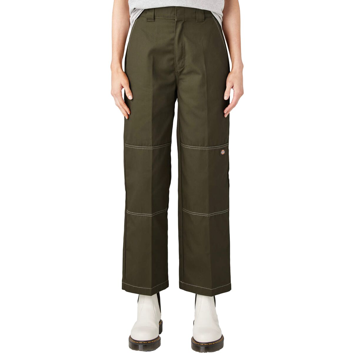 Image of Dickies Double Knee Pant - Women's Military Green, 4