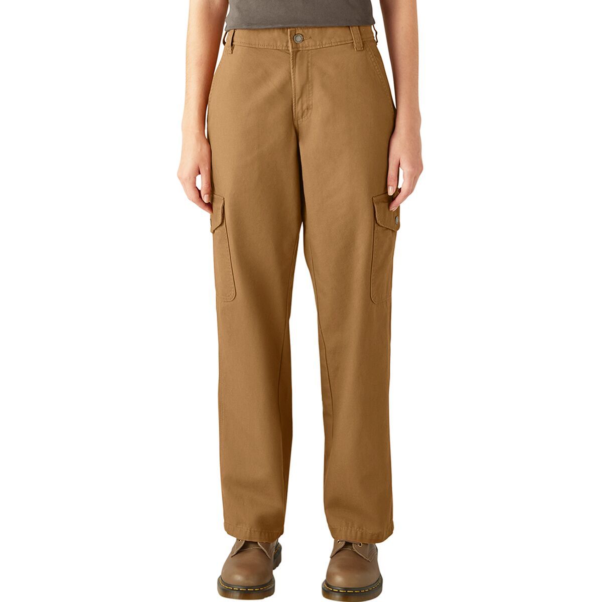 Image of Dickies Duck Canvas Cargo Pant - Women's Brown Duck, 27