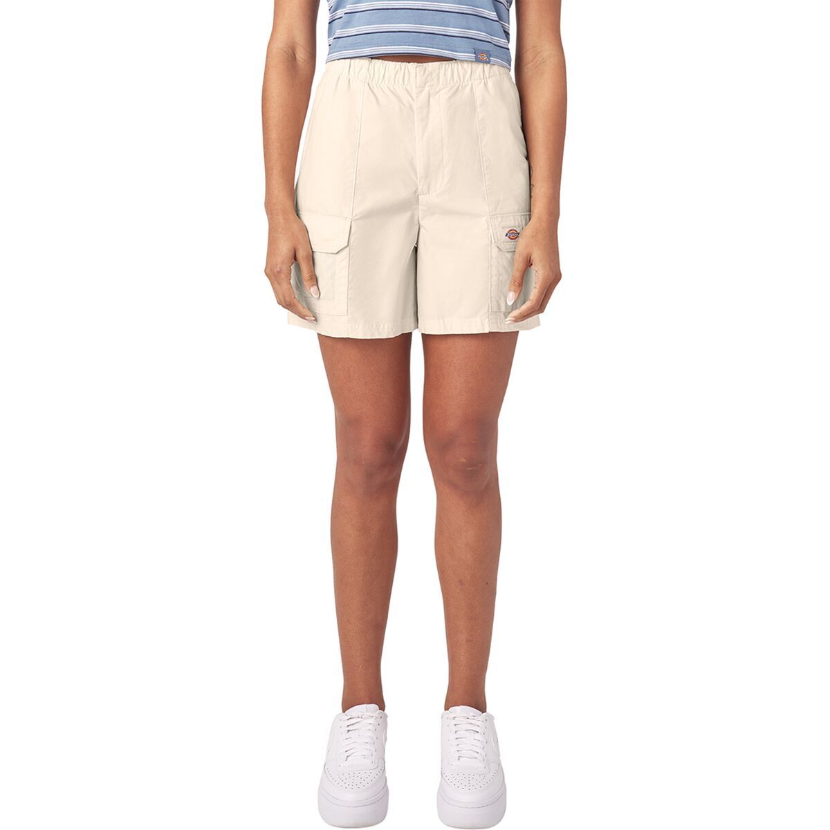 Image of Dickies Fisherville Short - Women's Stone Whitecap Grey, S
