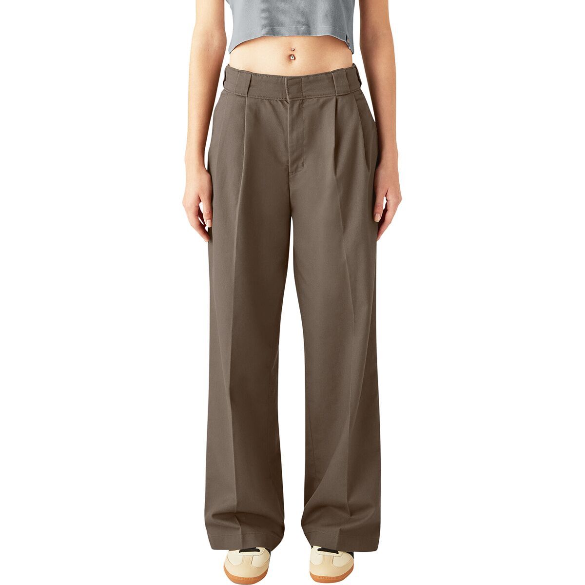 Image of Dickies Pleated Multi Pocket Work Pant - Women's Mushroom, 25