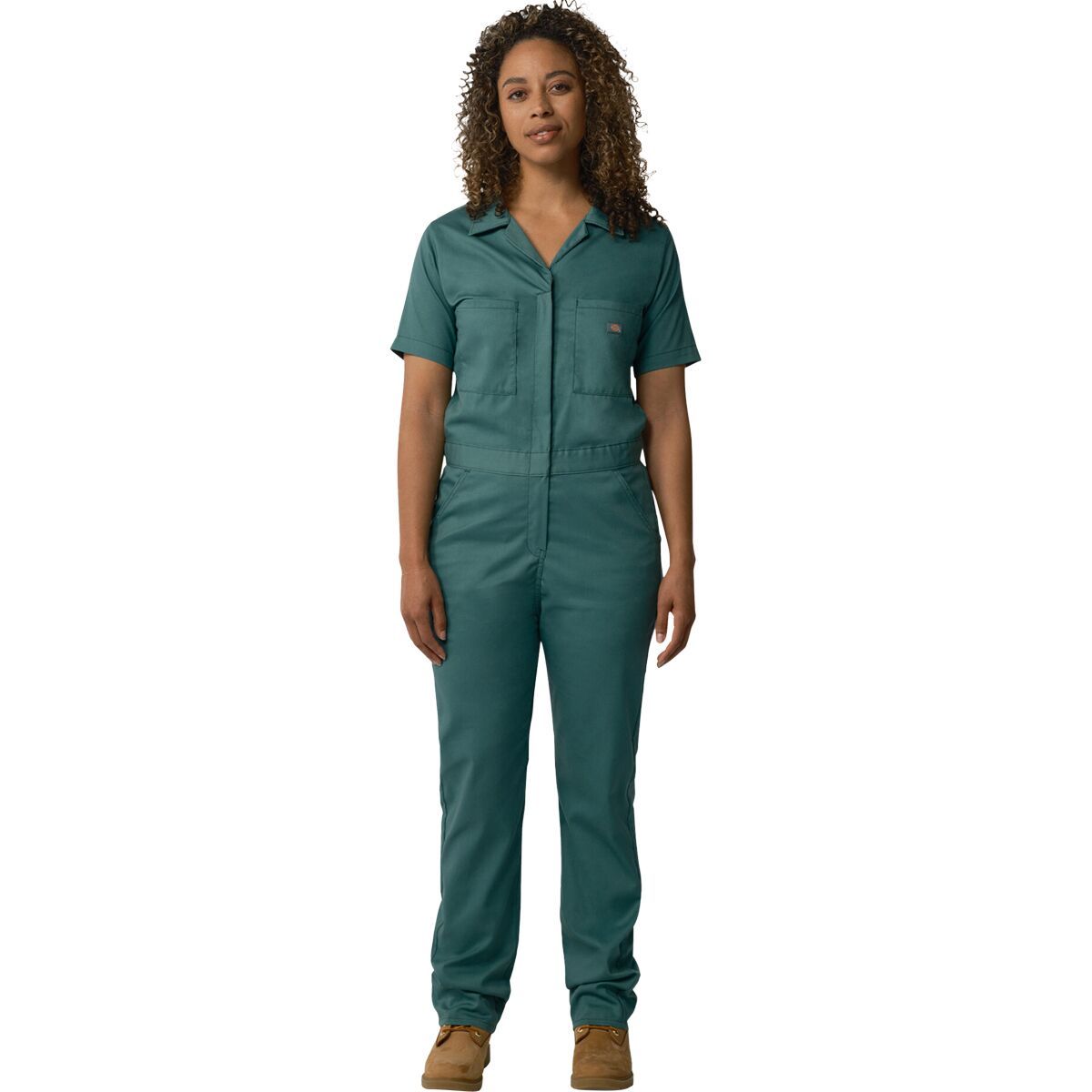 Image of Dickies Temp IQ Short-Sleeve Flex Work Coverall - Women's Lincoln Green, S