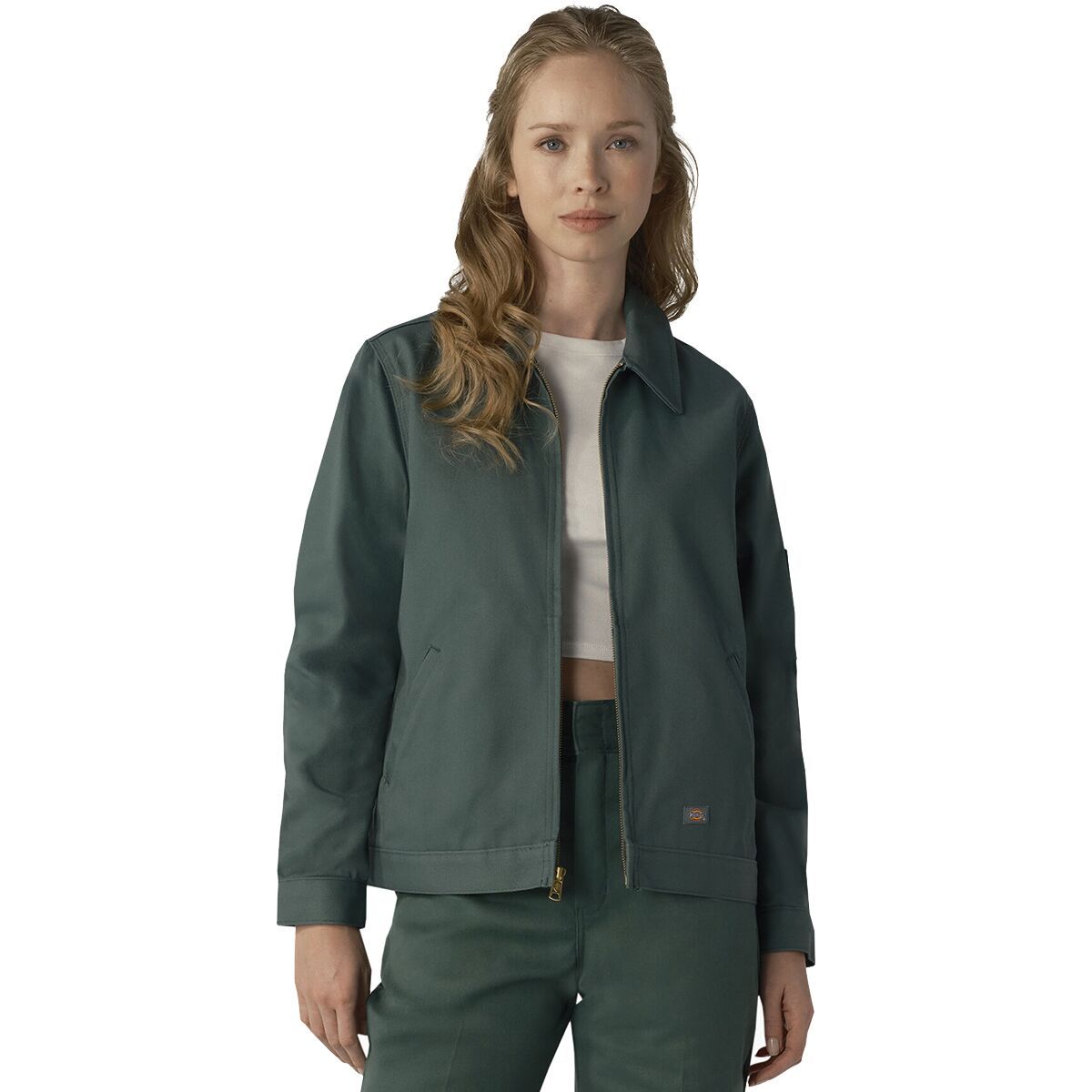 Image of Dickies Unlined Eisenhower Jacket - Women's Lincoln Green, XXL