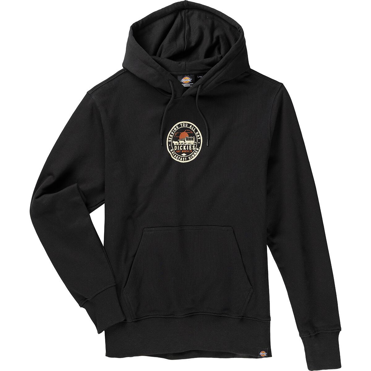 Image of Dickies Greensburg Graphic Fleece Hoodie - Men's Knit Black, S