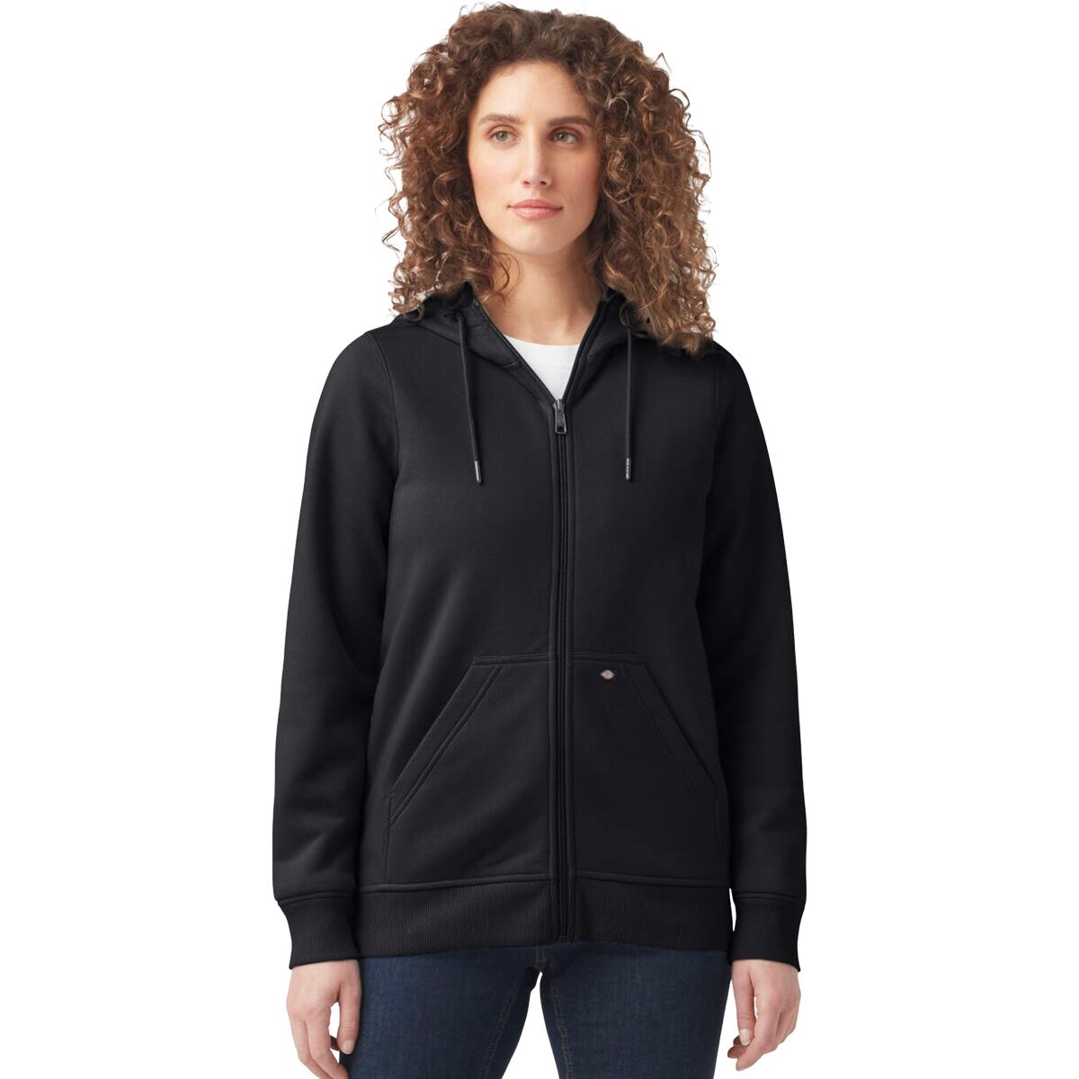 Image of Dickies Heavyweight Full-Zip Hoodie - Women's Knit Black, S