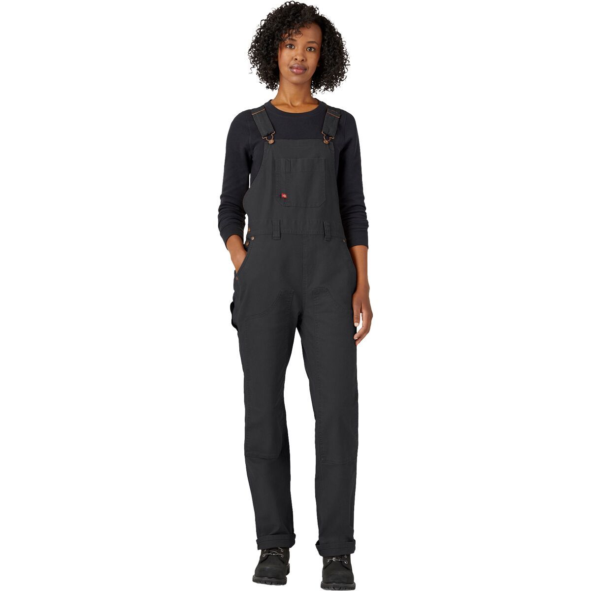 Dickies Double Front Denim Bib Overalls - Women