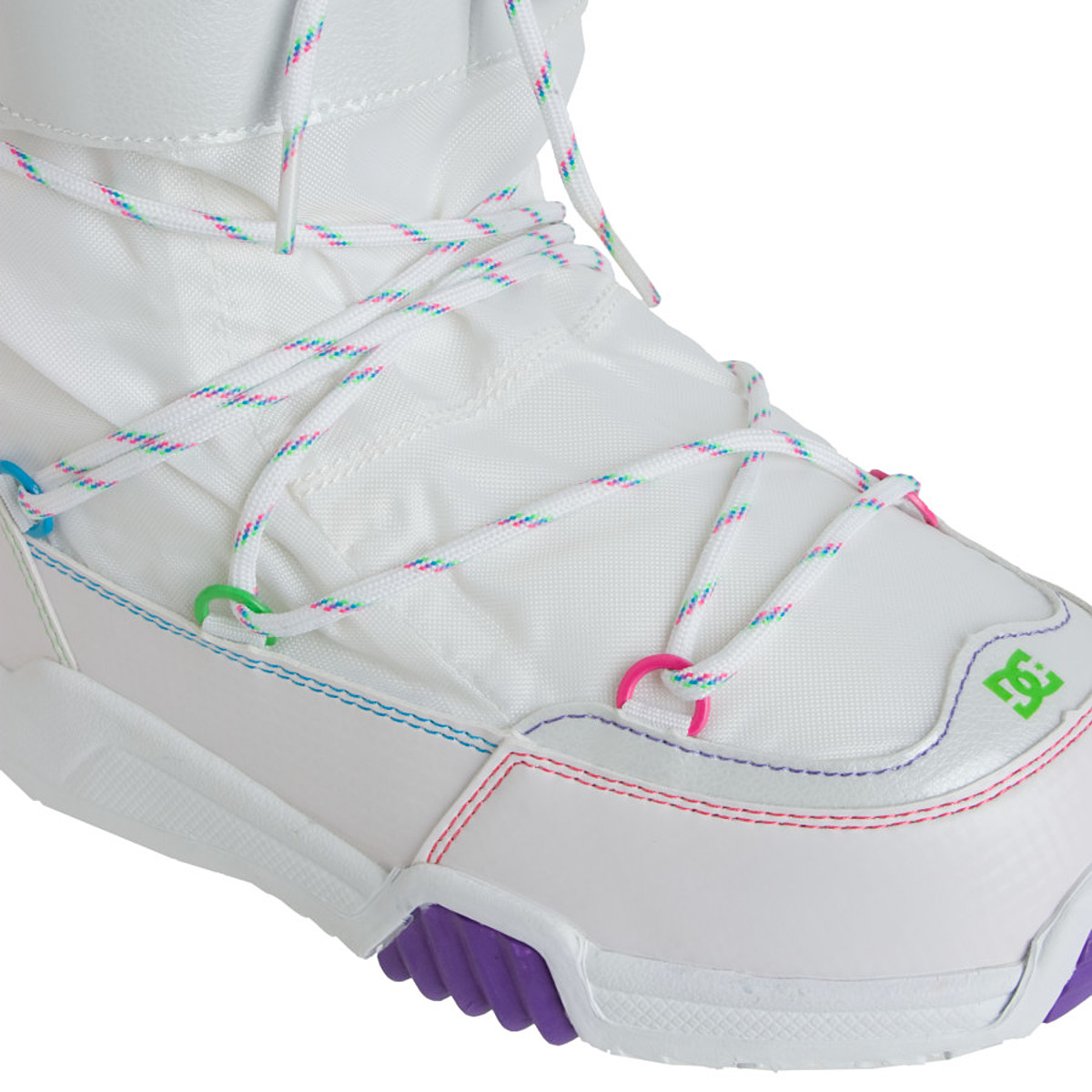 DC SHOES Womens CHALET Boot Winter Sport White & Blue RARE