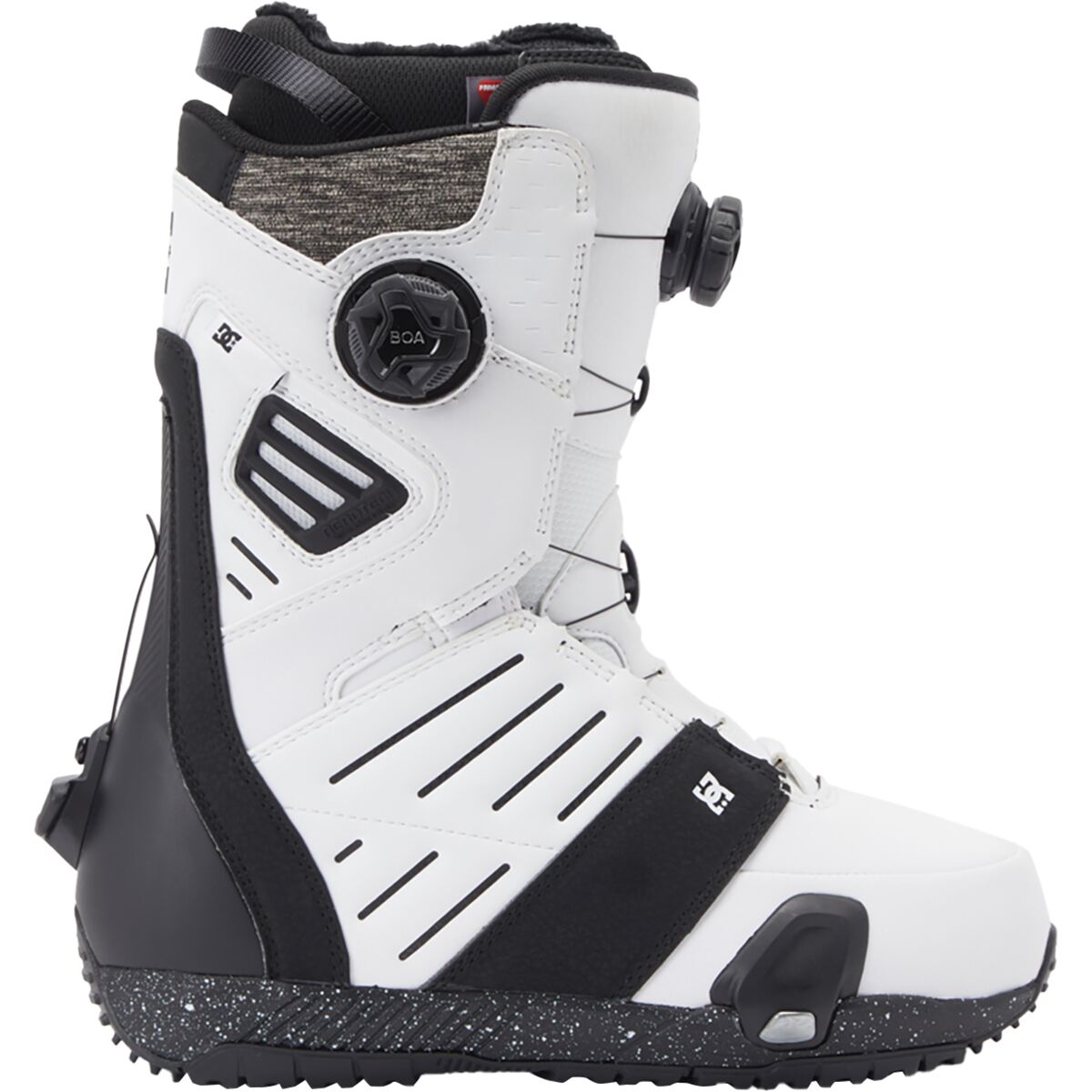 Image of DC Judge Step On BOA Snowboard Boot - 2024 White/Black Print, 10.0