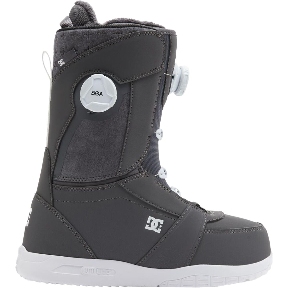 Image of DC Lotus BOA Snowboard Boot - 2025 - Women's Dark Grey/White, 10