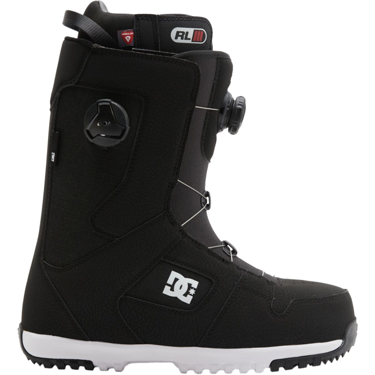Image of DC Phase BOA Pro Snowboard Boot - 2025 - Men's Black/Black/White, 9