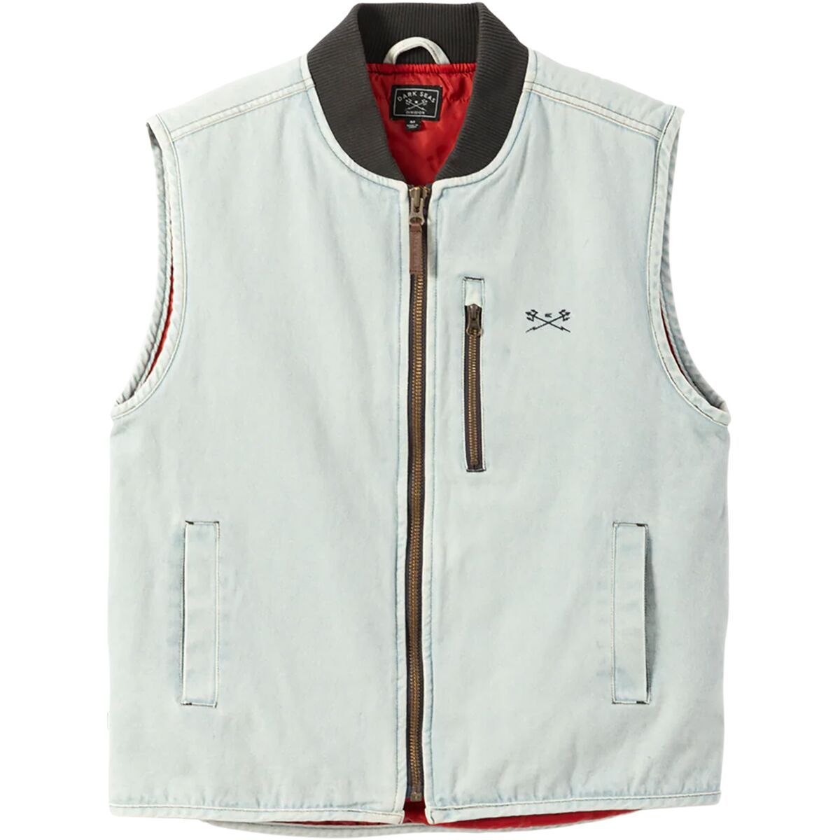 Image of Dark Seas Seamus Vest - Men's Bleach Wash, S