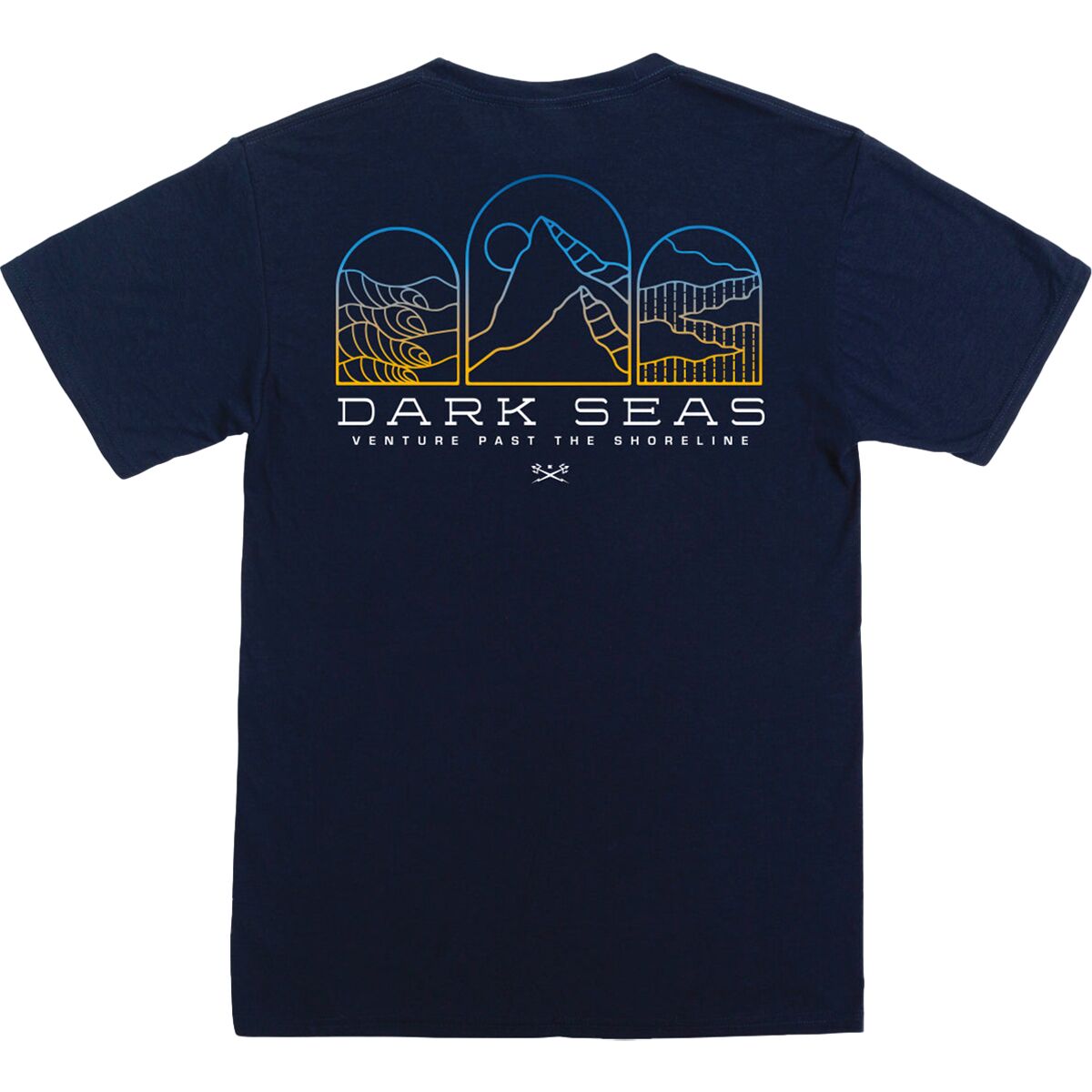 Dark Seas Dark Seas Summit Midweight T-Shirt - Men's Navy, M
