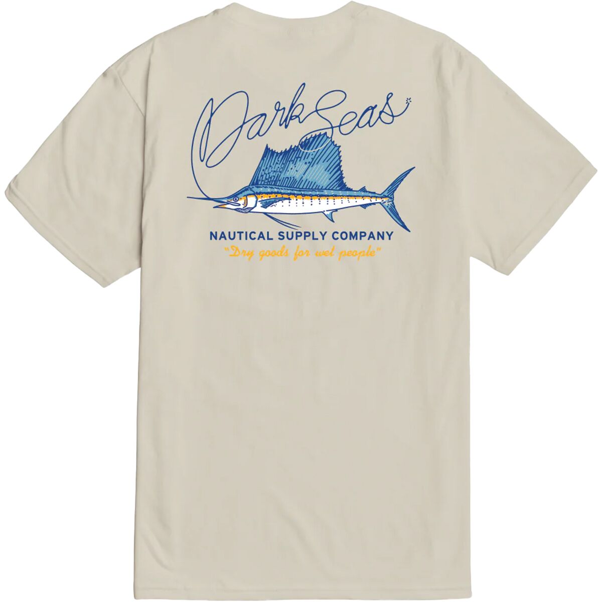 Dark Seas Dark Seas Thin Line T-Shirt - Men's Cream, M