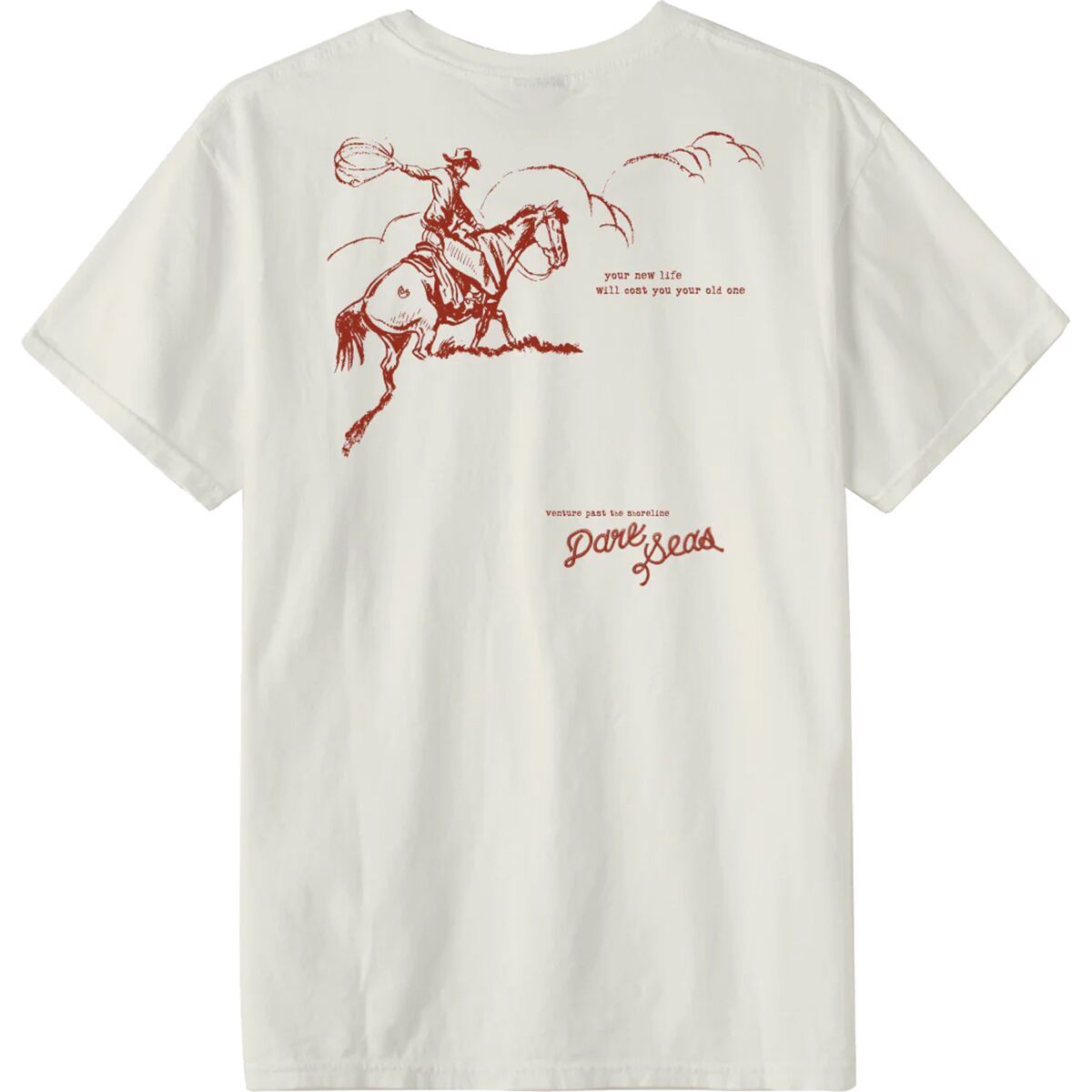 Dark Seas Horse Hill T-Shirt - Men's Antique White, M