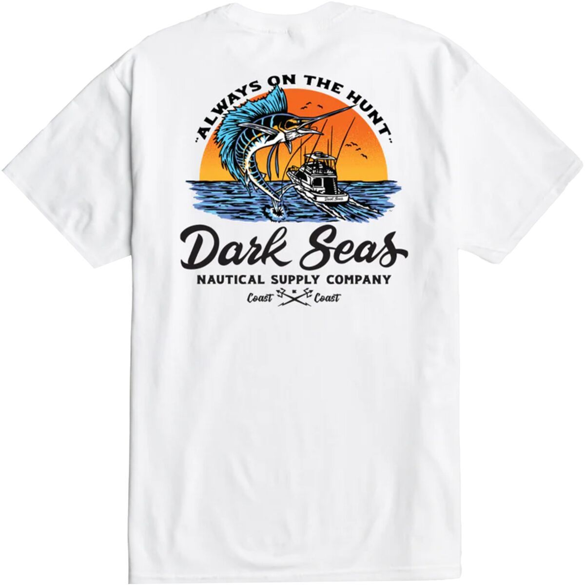Dark Seas Open Ocean Pocket T-Shirt - Men's White, XL