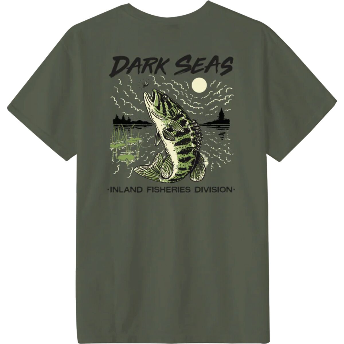 Dark Seas Dark Seas Small Mouth T-Shirt - Men's Bronze Green, M