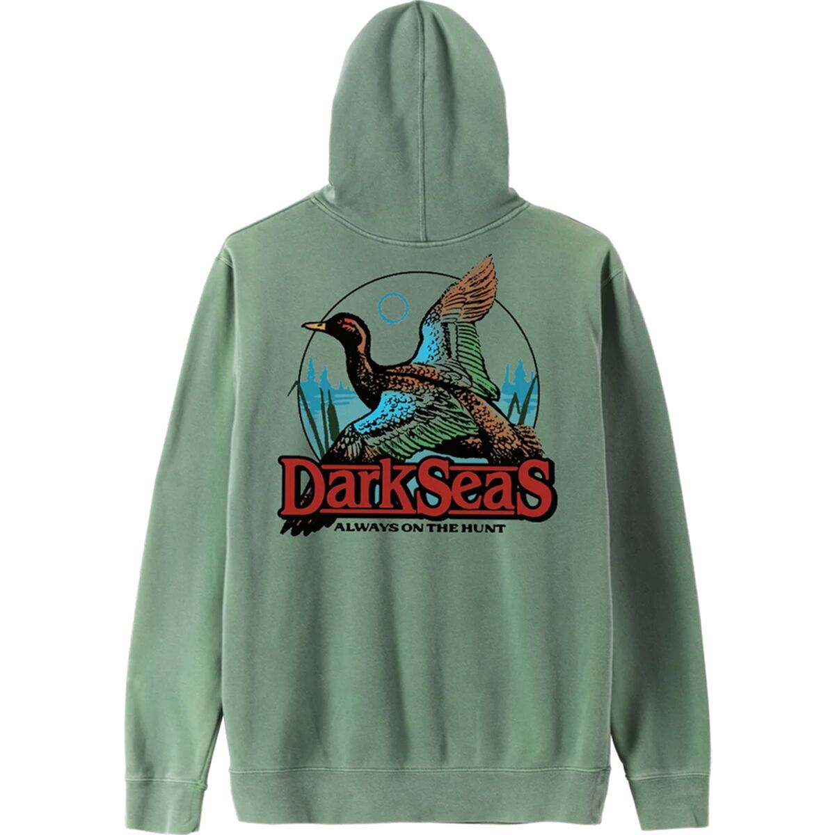 Image of Dark Seas Duck Pond Fleece Hoodie - Men's Alpine Green, M