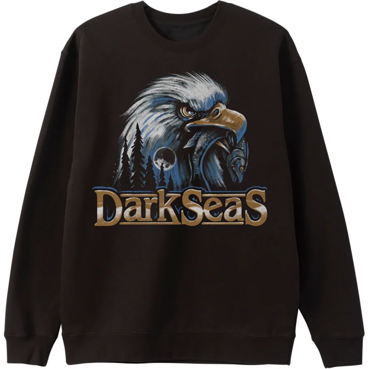 Image of Dark Seas Freedom Call Fleece Sweatshirt - Men's Asphalt, S