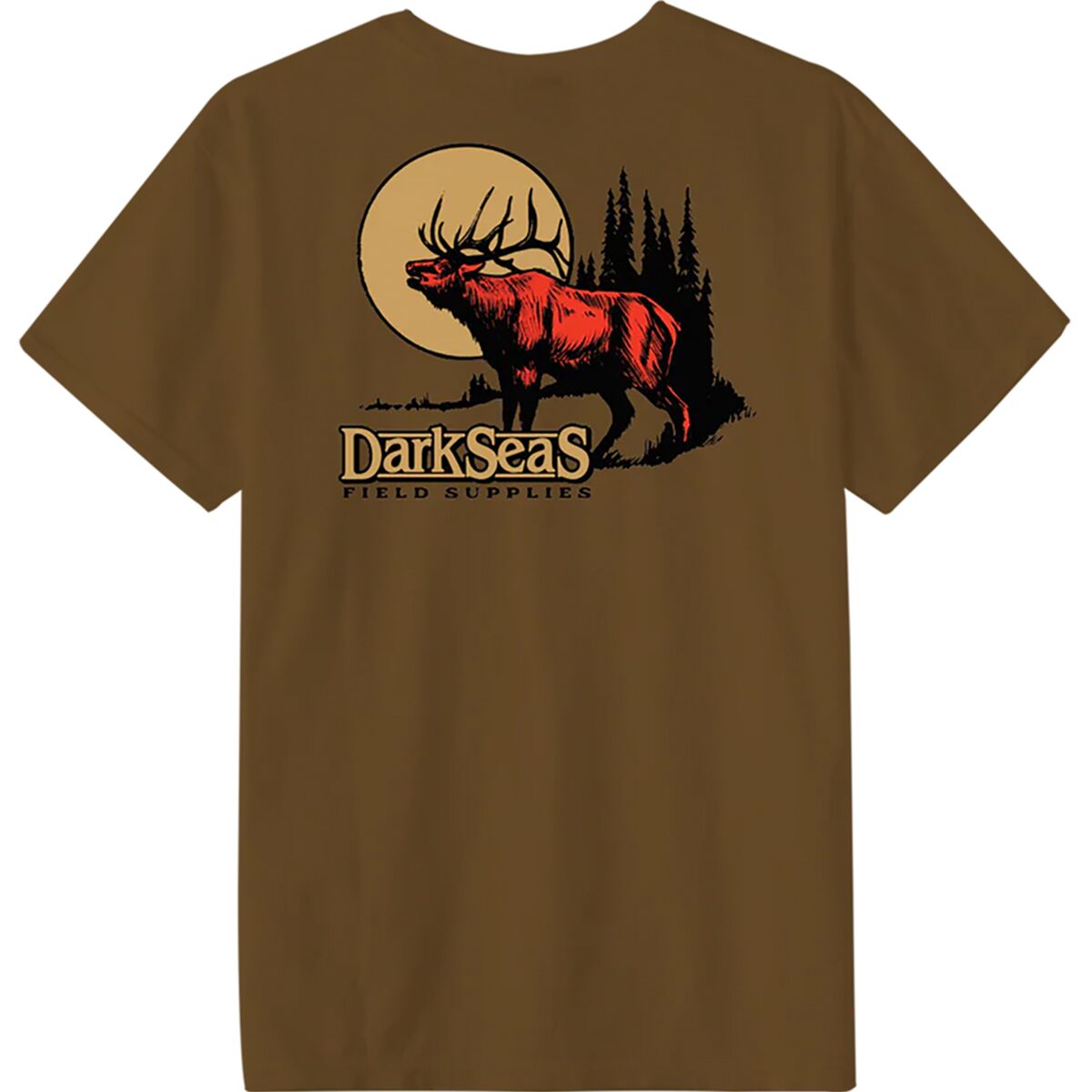 Image of Dark Seas Parklands T-Shirt - Men's Bronze Brown, M