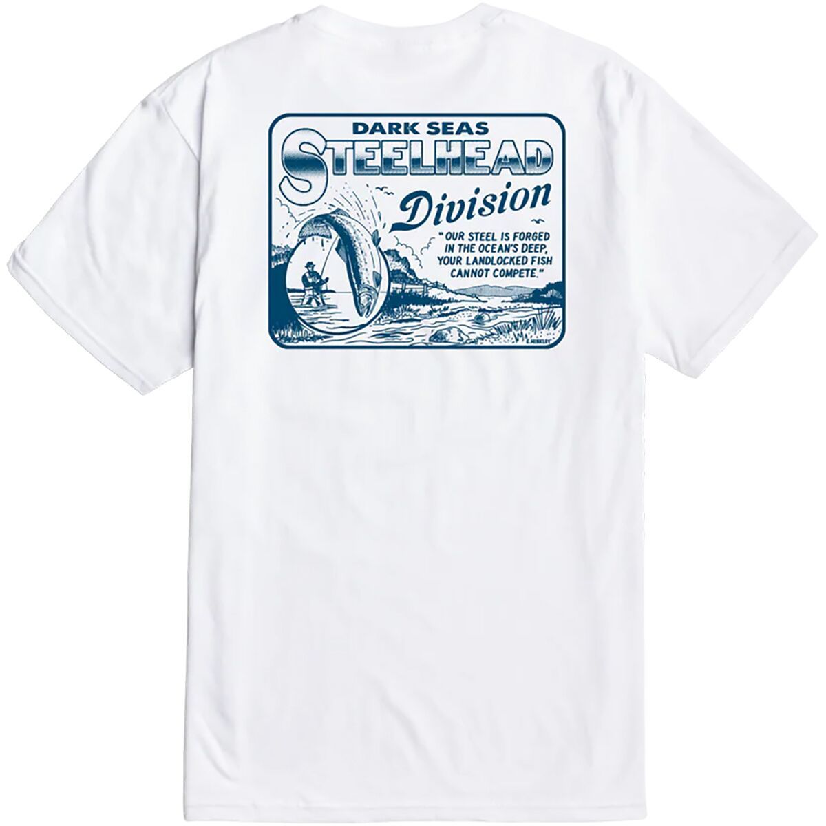 Image of Dark Seas Steelhead T-Shirt - Men's White, S