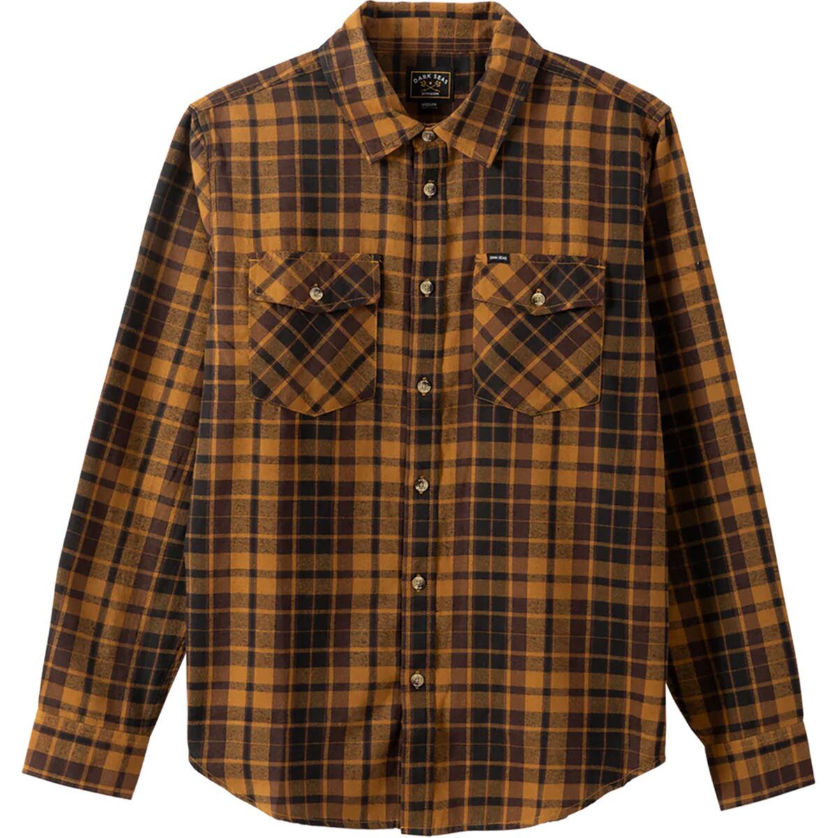 Image of Dark Seas Tanglewood Woven Shirt - Men's Black/Brown, S