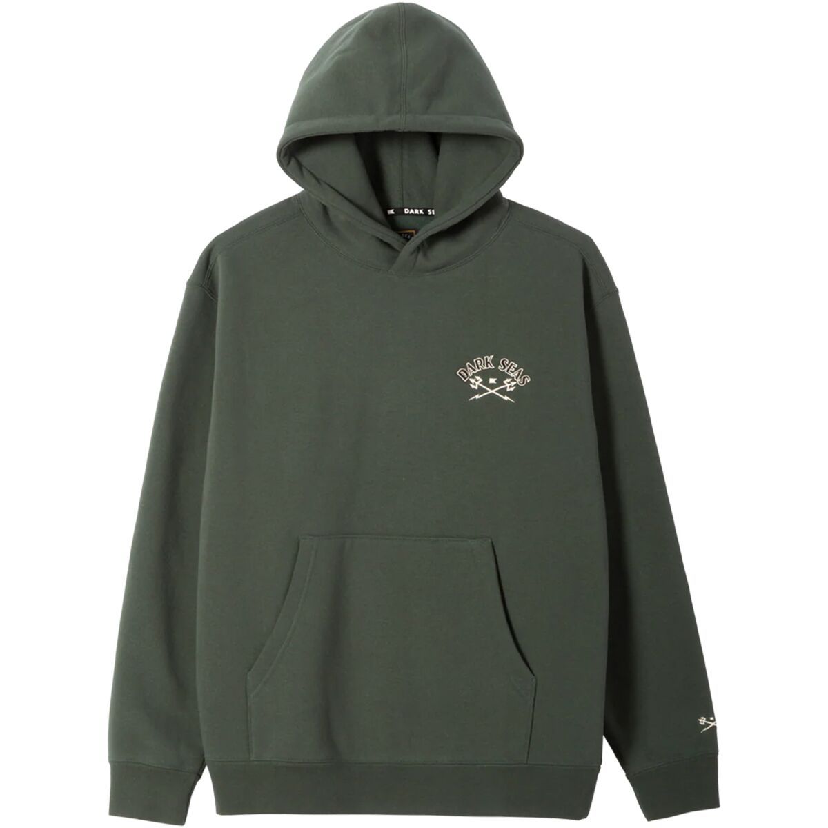 Image of Dark Seas Burkhart Heavyweight Fleece Hoodie - Men's Green, M