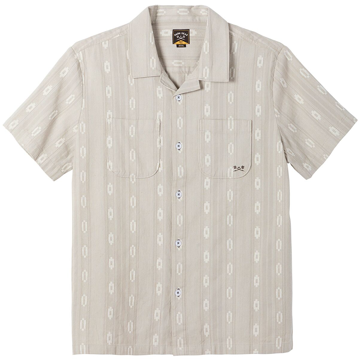 Image of Dark Seas Breezy Woven Shirt - Men's Moss, M