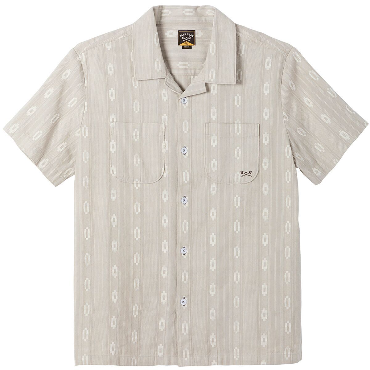 Image of Dark Seas Breezy Woven Shirt - Men's Moss, L