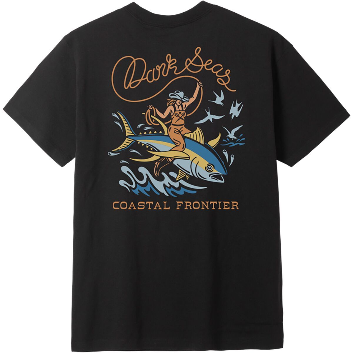 Image of Dark Seas Ride 'Em Wet T-Shirt - Men's Heather Black, M