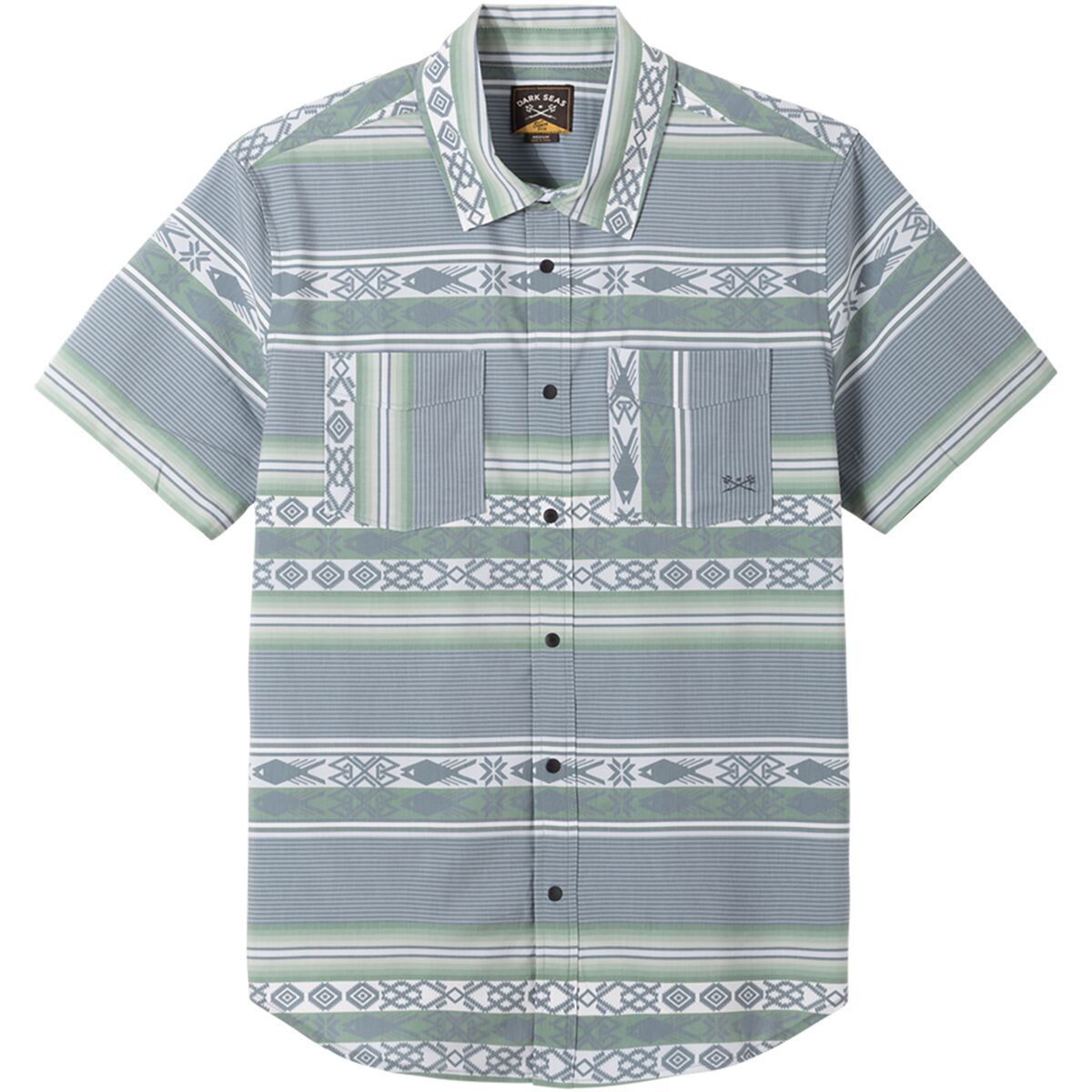 Image of Dark Seas Roadrunner Woven Shirt - Men's Storm, S