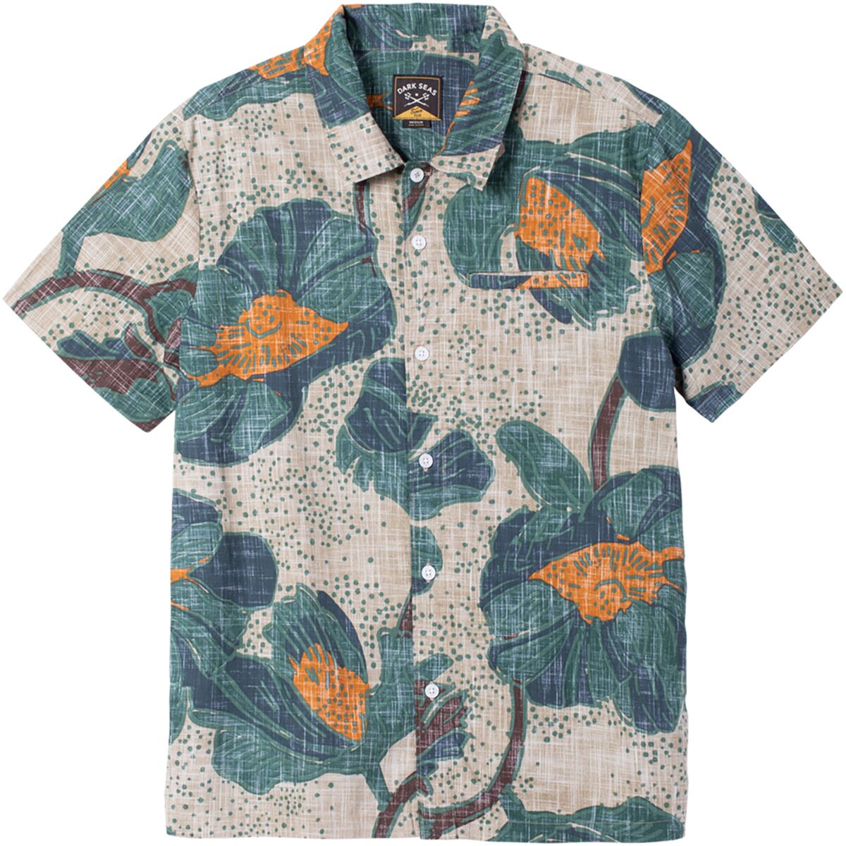 Dark Seas Dark Seas Bloom Woven Shirt - Men's Aloe, L