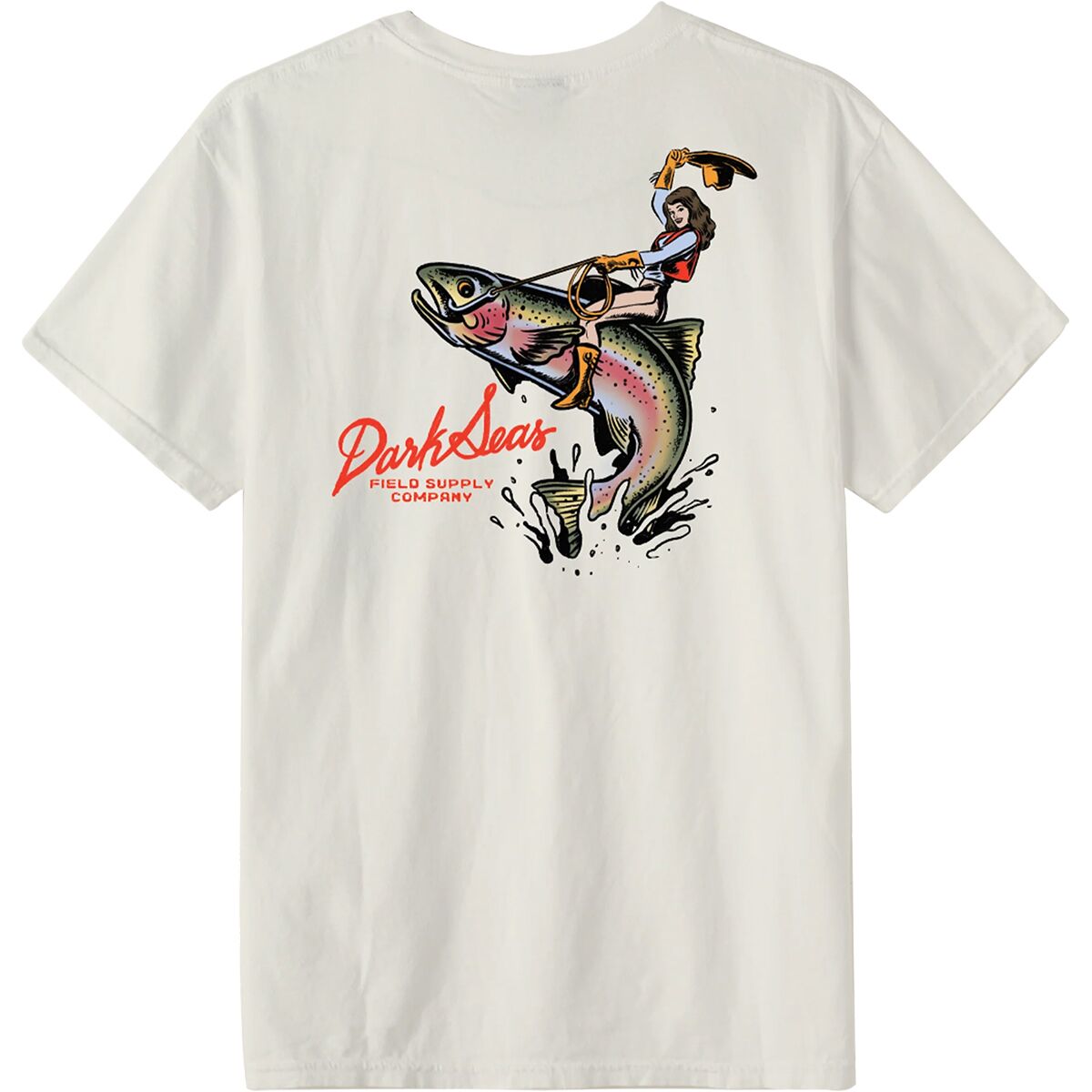 Image of Dark Seas Rainbow Rider T-Shirt - Men's Antique White, M