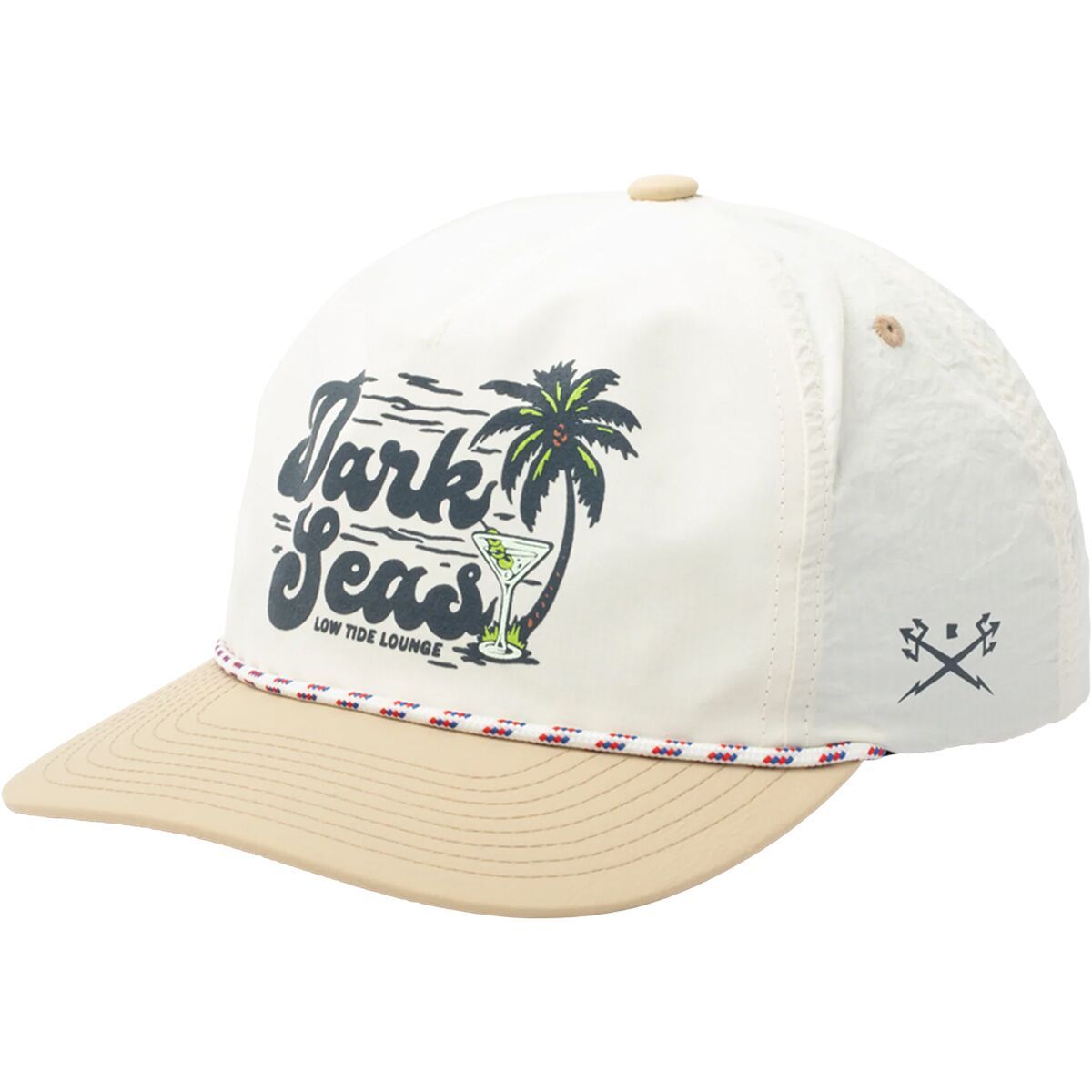 Image of Dark Seas Tiki Time Hat Off-White/Khaki, One Size