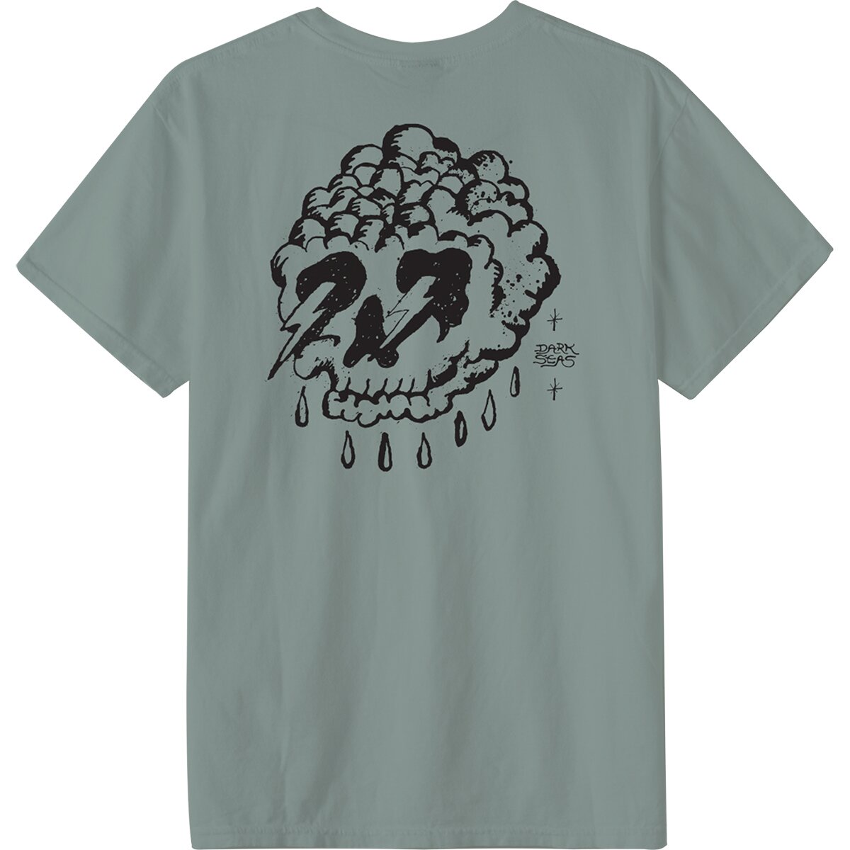 Image of Dark Seas Electric Eyes T-Shirt - Men's Shadow, M