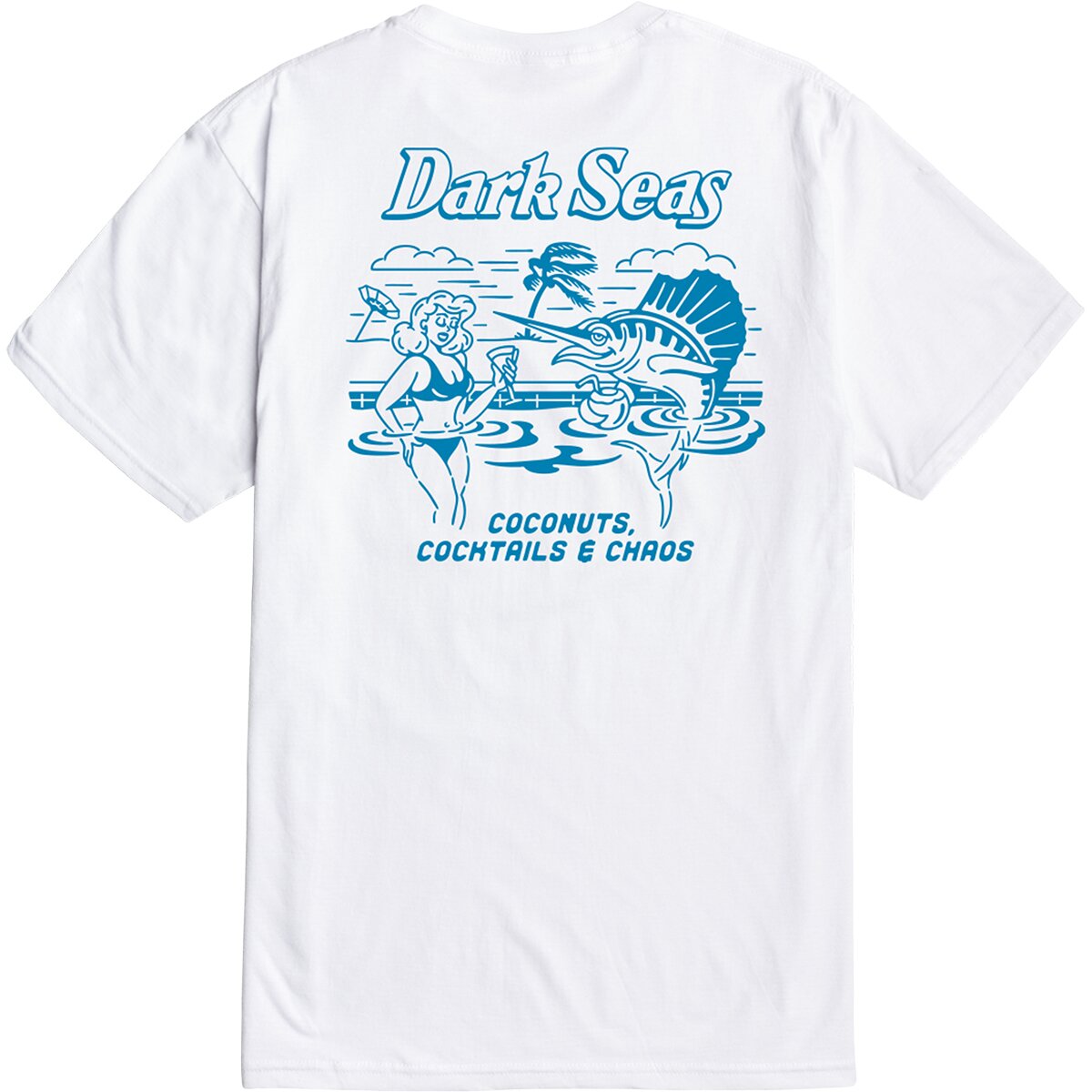 Image of Dark Seas Pool Party T-Shirt - Men's White, M