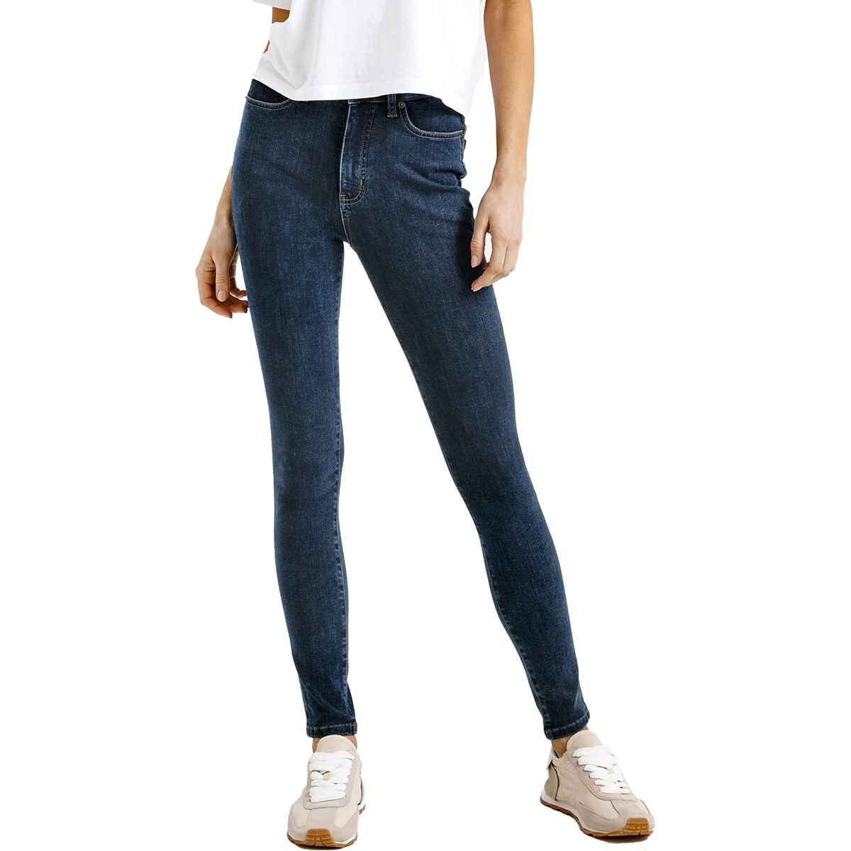 DU/ER DU/ER Four Way Flex Denim High Rise Skinny Pant - Women's Dark Stone, 25x28