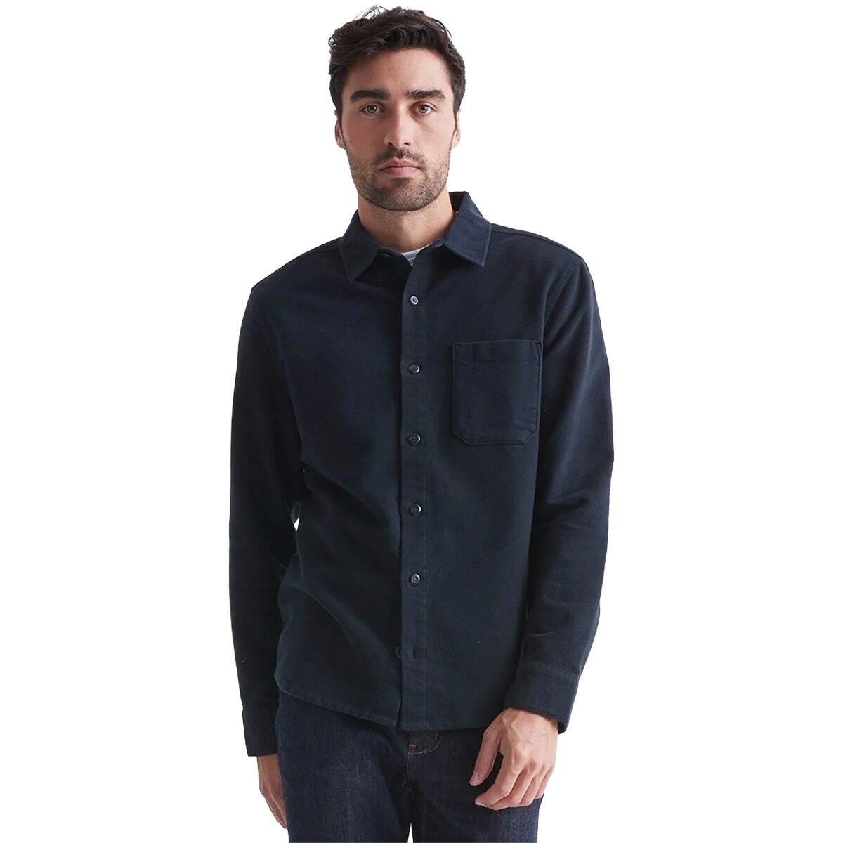 Image of DU/ER No Sweat Moleskin Shirt - Men's Navy, S