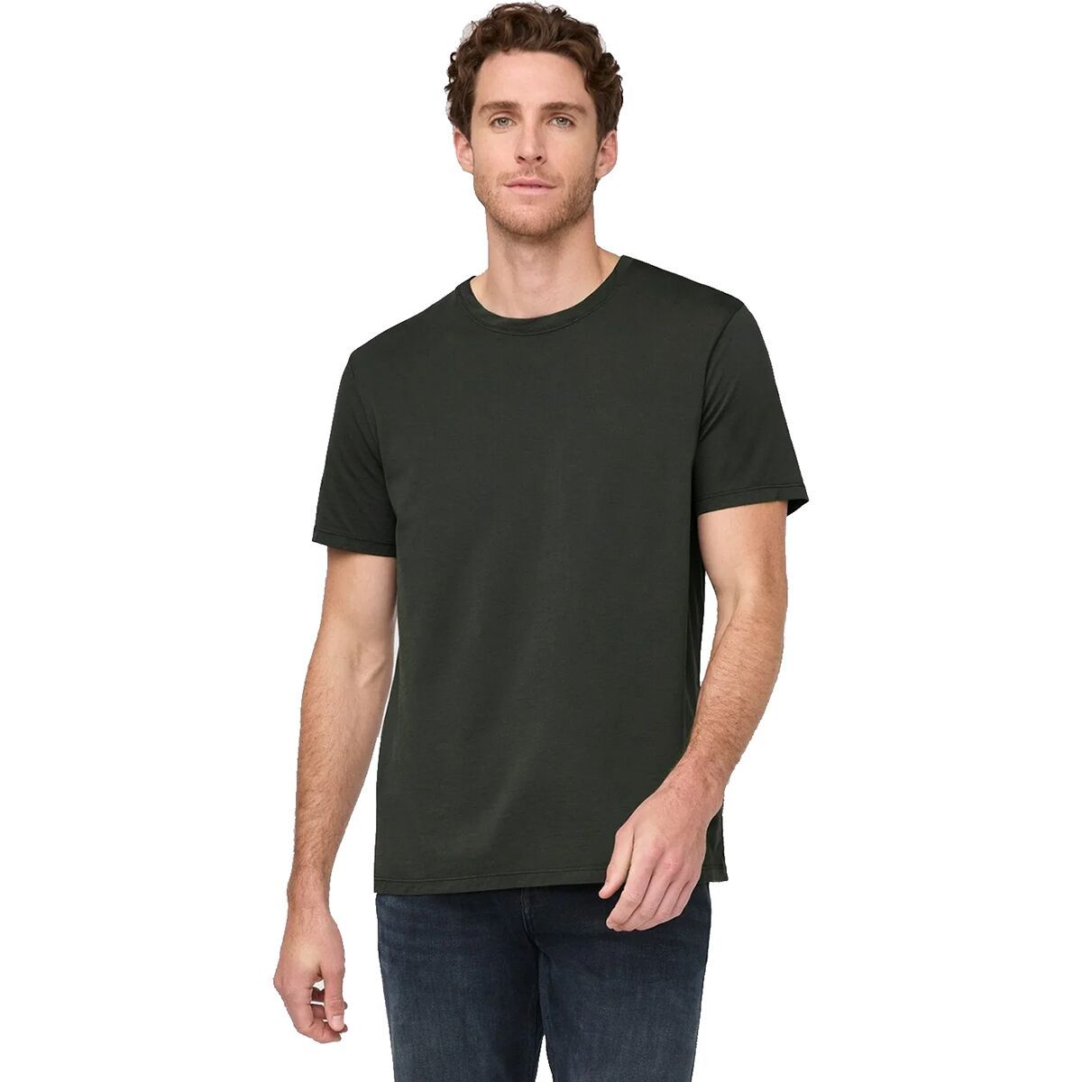 Image of DU/ER PurePima T-Shirt - Men's Evergreen, L