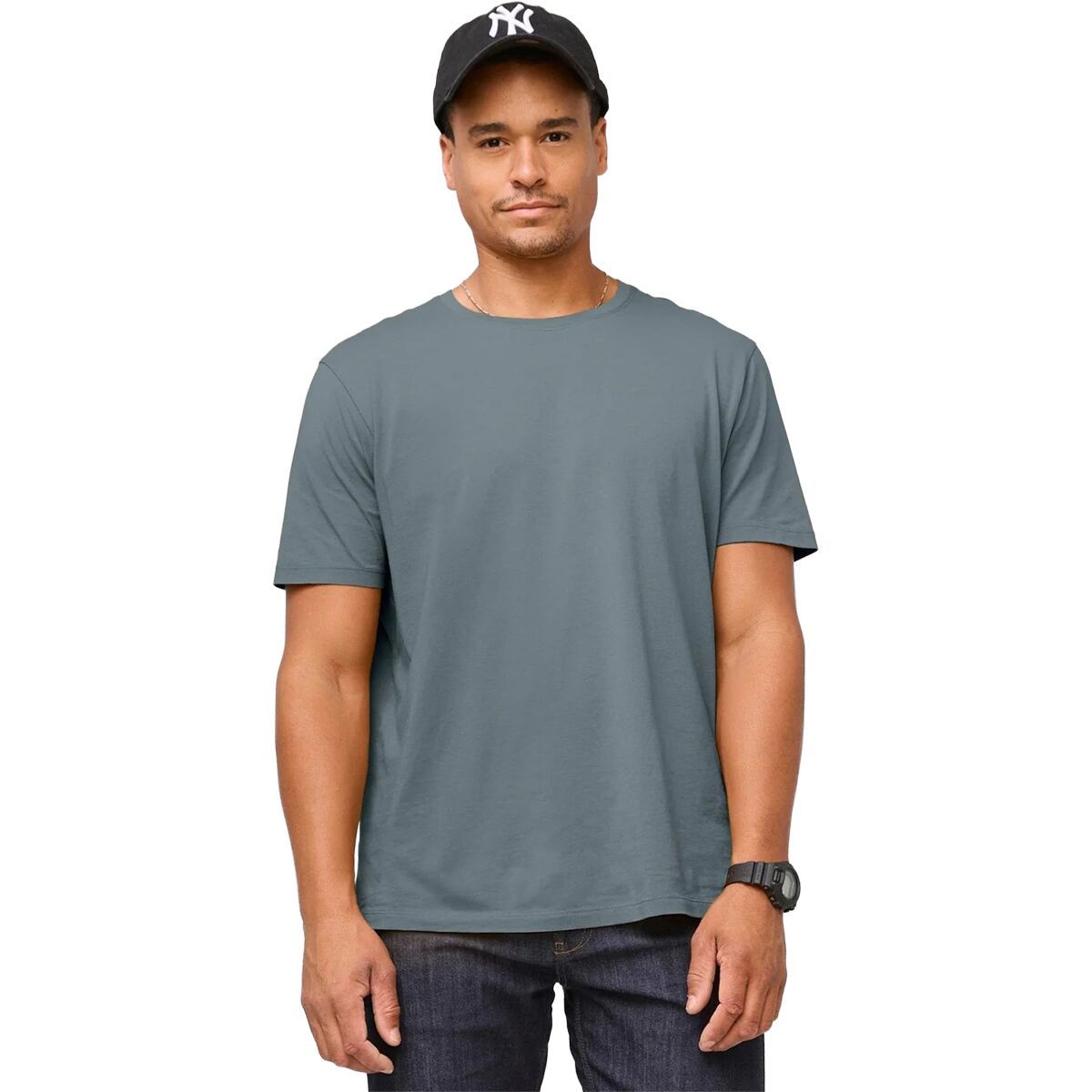 Image of DU/ER PurePima T-Shirt - Men's Stone Blue, L