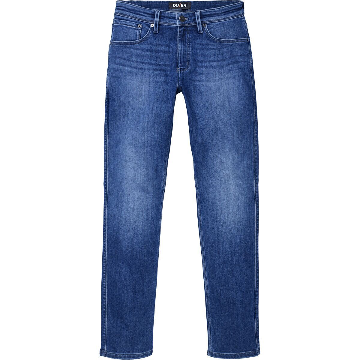 Image of DU/ER Tech Fleece Denim Relaxed Taper Pant - Men's Classic Indigo, 33x32