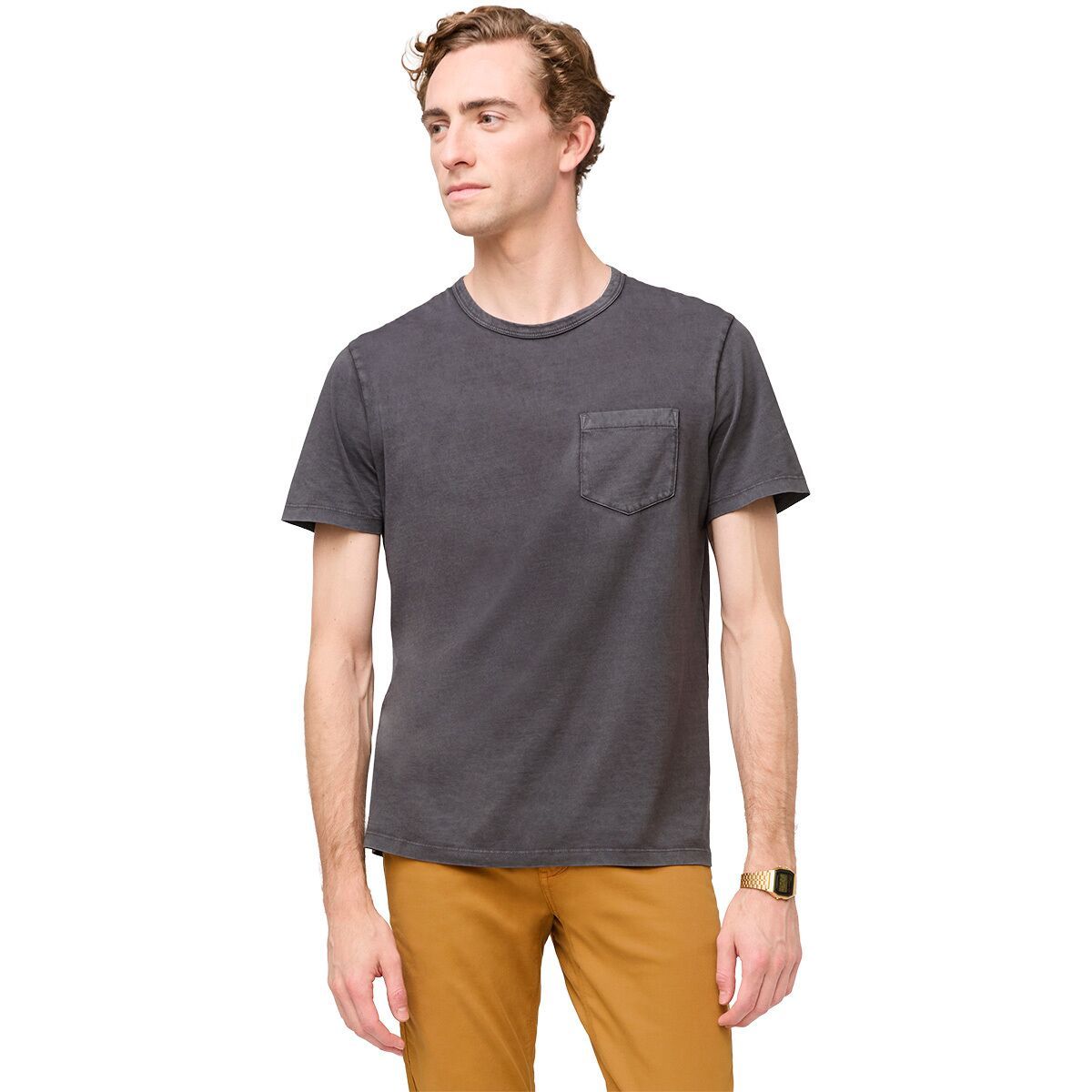 Image of DU/ER PurePima Vintage Pocket T-Shirt - Men's Washed Grey, L