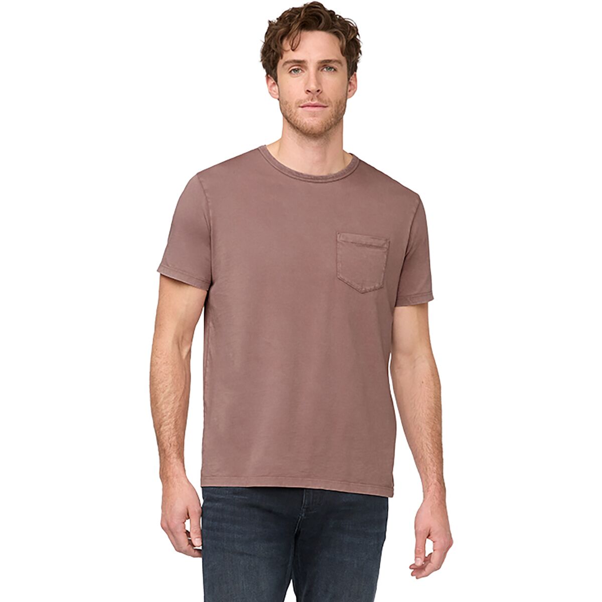 Image of DU/ER PurePima Vintage Pocket T-Shirt - Men's Washed Mauve, L