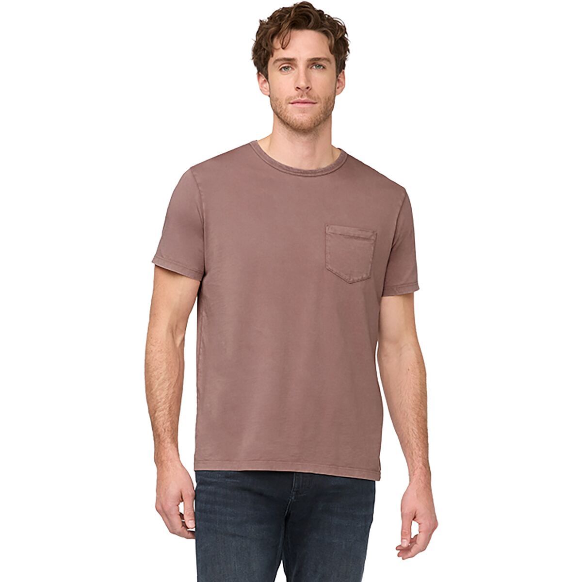 Image of DU/ER PurePima Vintage Pocket T-Shirt - Men's Washed Mauve, M