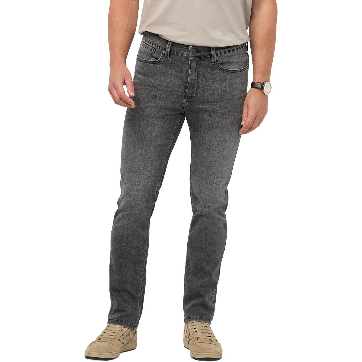 Image of DU/ER Performance Denim Slim Straight Pant - Men's Vintage Grey, 33x32