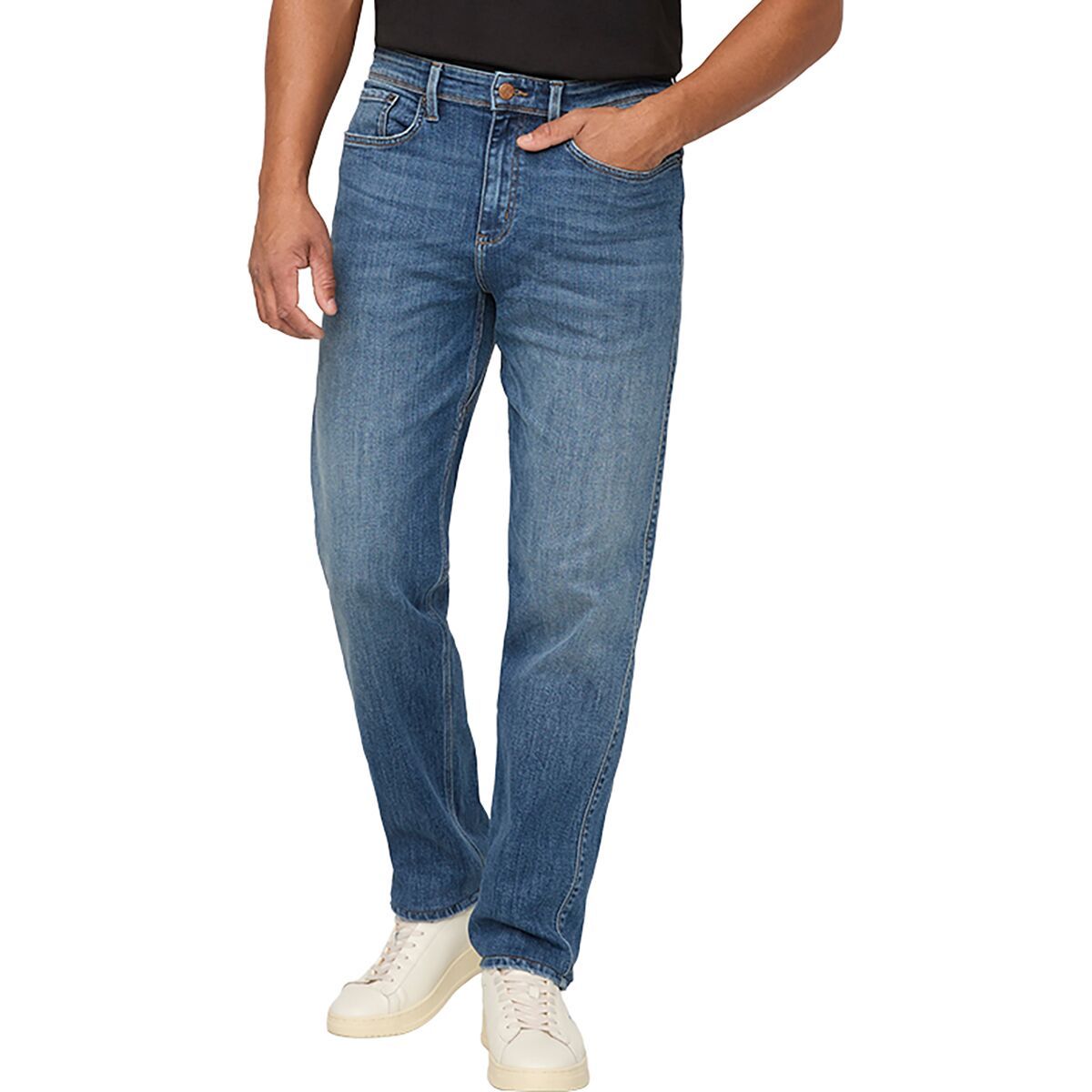 Image of DU/ER Performance Denim+ Relaxed Straight Pant - Men's Dust Storm Indigo, 36x32