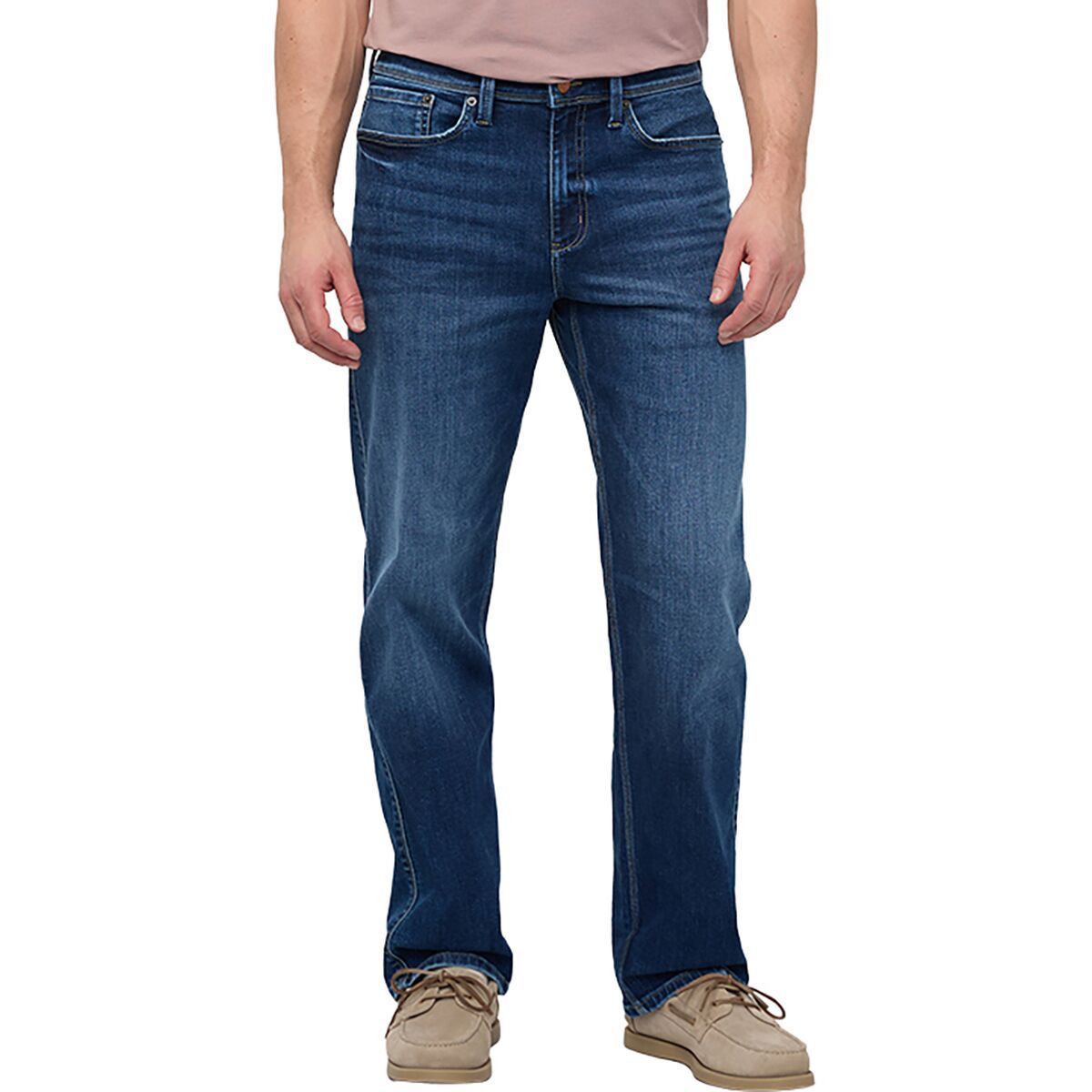 Image of DU/ER Performance Denim+ Relaxed Straight Pant - Men's Prairie Indigo, 31x32