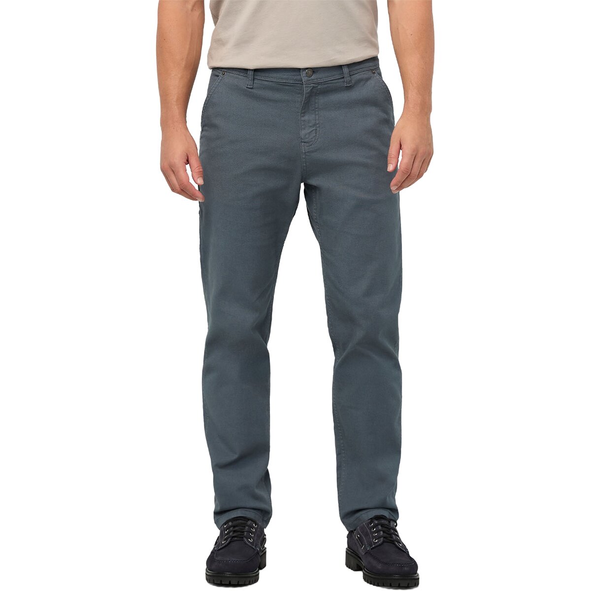 Image of DU/ER Stretch Canvas Carpenter Pant - Men's Garment Dye Slate Blue, 30x32