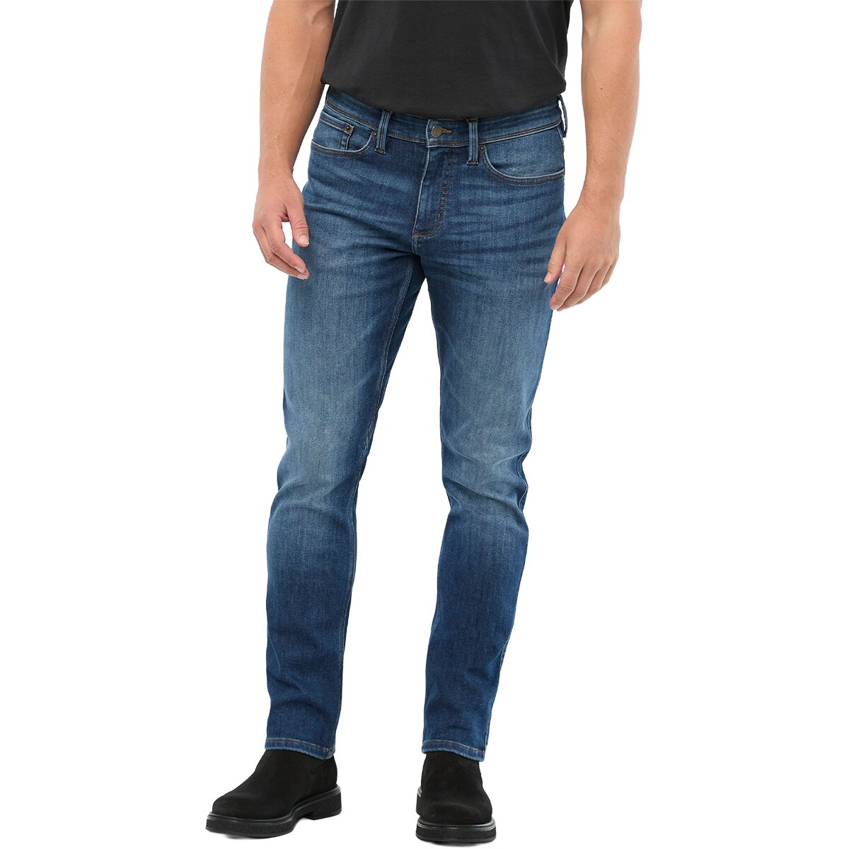 Image of DU/ER Tech Fleece Denim Athletic Taper Pant - Men's Dark Stone, 32x30
