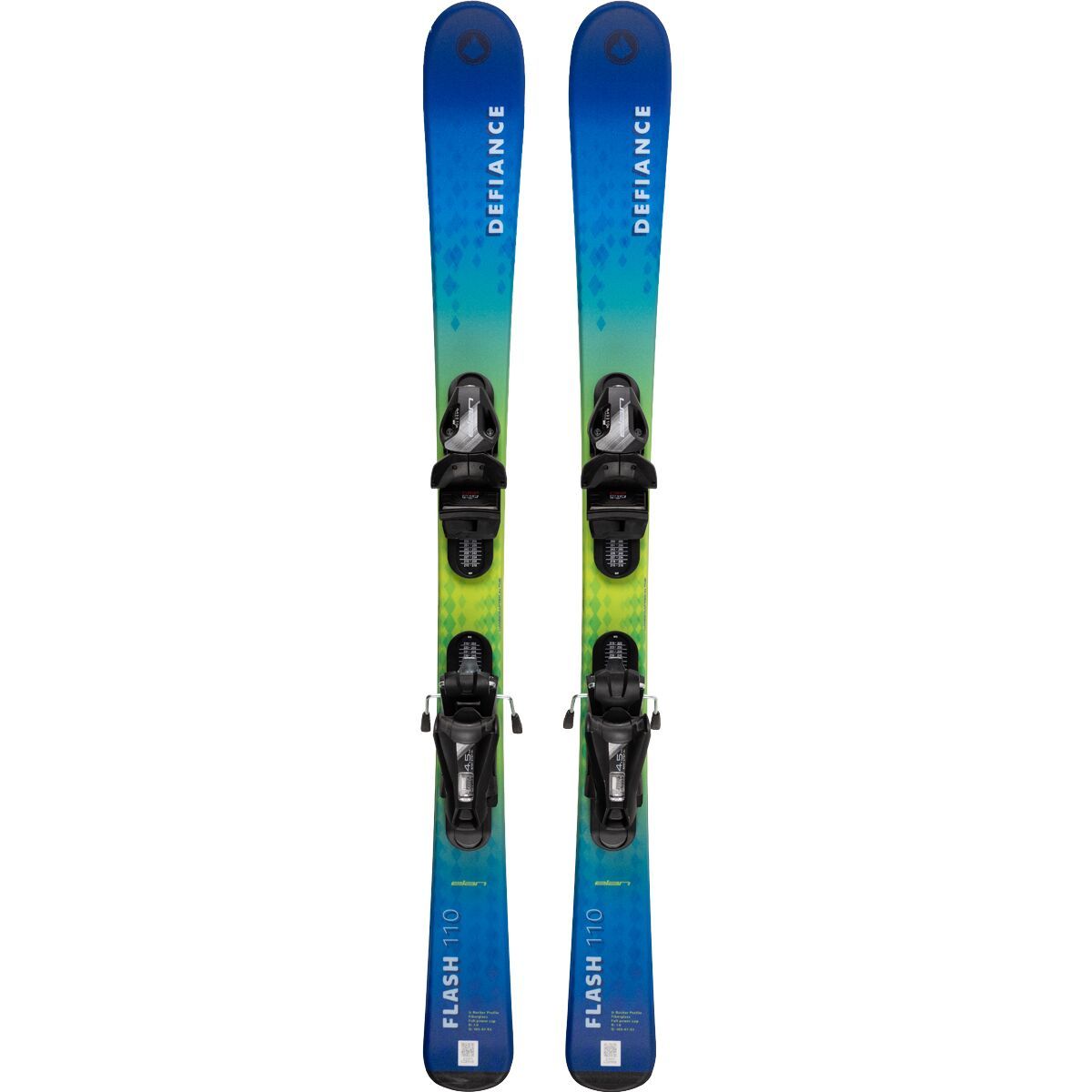 Image of Defiance Flash Jrs Ski + EL 4.5 Gripwalk Binding - 2026 Blue, 130cm