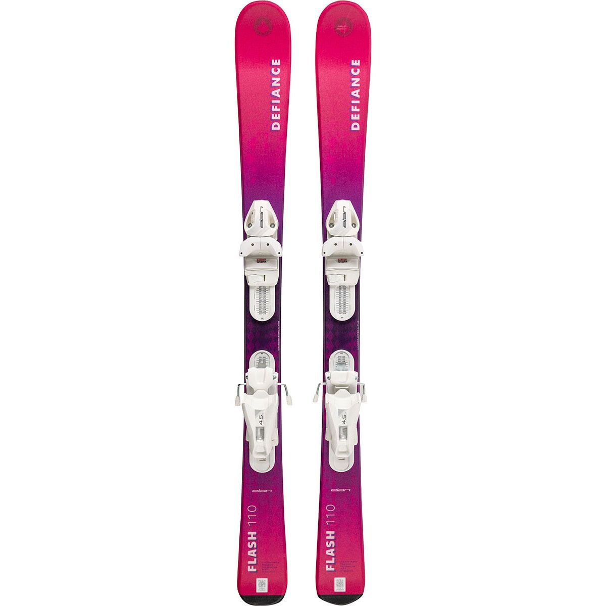 Image of Defiance Flash Jrs Ski + EL 4.5 Gripwalk Binding - 2026 Pink, 130cm