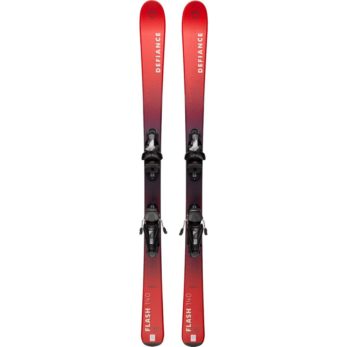 Image of Defiance Flash Jrs Ski + EL 7.5 GW Binding 2025 Black/Red, 140cm